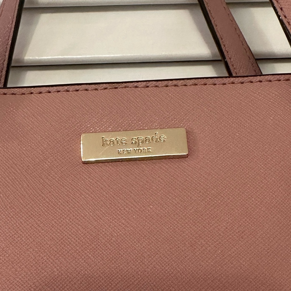 Kate Spade Laurel Way Leighann Crossbody Handbag Mauve EUC - Picture 4 of 11